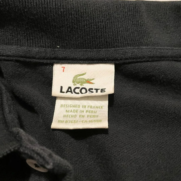 Lacoste Polo Shirt Long Sleeve Mens Size 7 - Picture 3 of 16
